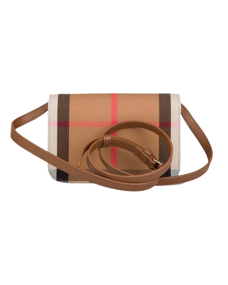 Burberry Women's Madison Check Shoulder Bag Brown Brown