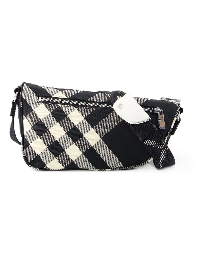 Burberry Unisex Shield Messenger S Crossbody -  Synthetic Black Bags Crossbodies Black