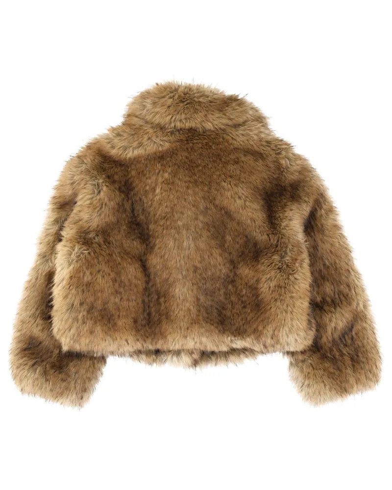 STAND Oversize Polyester Jacket — Beige Beige
