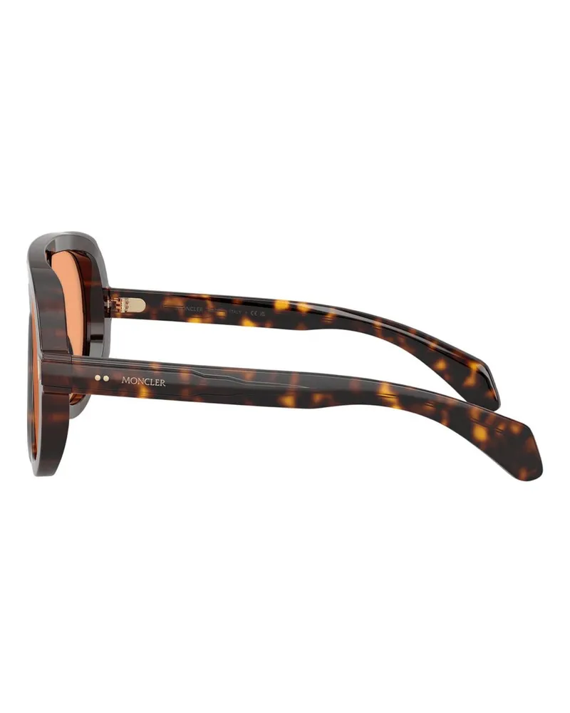 Moncler Unisex Sunsette Sunglasses -  Acetate Brown Accessories Brown