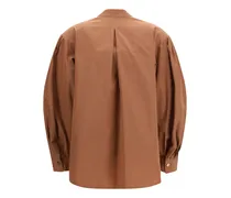 Women's High-Neck Top Mousse Polyester; Cotton Shirt