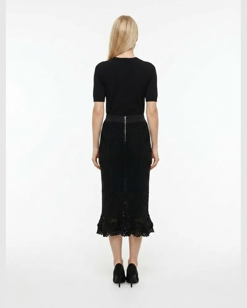 Dolce & Gabbana Women's Black Virgin Wool Casual Dress Black