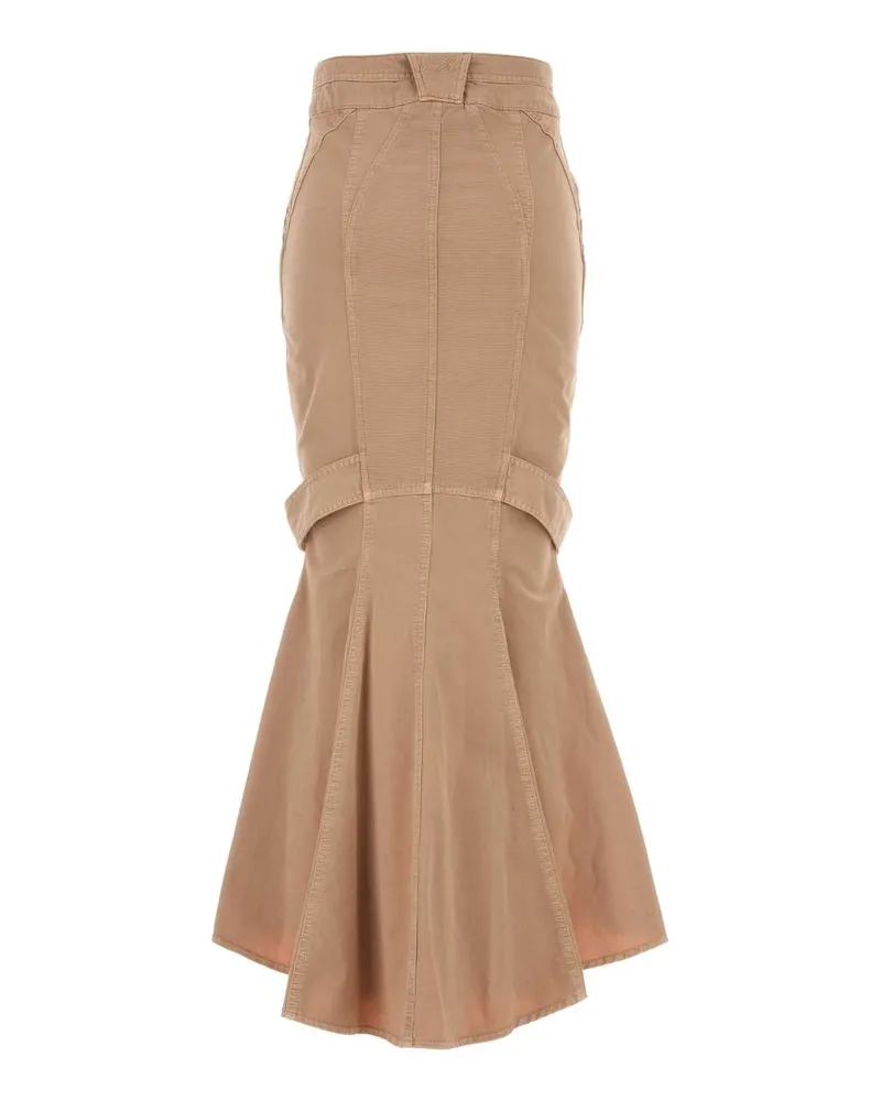 Blumarine Women's Light Pink Denim Skirt Rosa Exterior: Cotton Gonne Beige