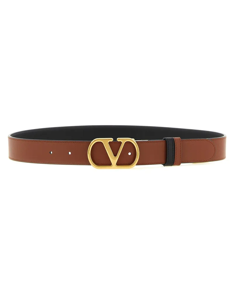 Valentino Garavani Women's Multicolor Leather Regular Belt Black