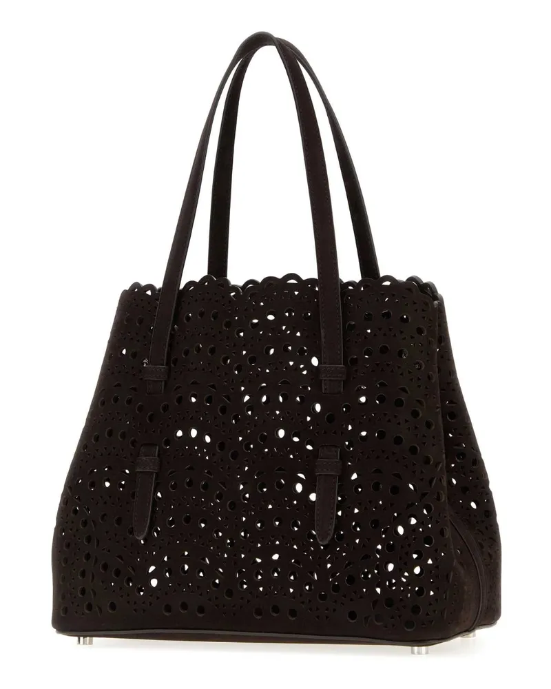 Alaïa Suede Shoulder Bag — Brown Brown