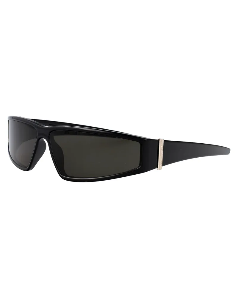 Alexander McQueen AM0490S Injected Acetate Sunglasses — Black Black