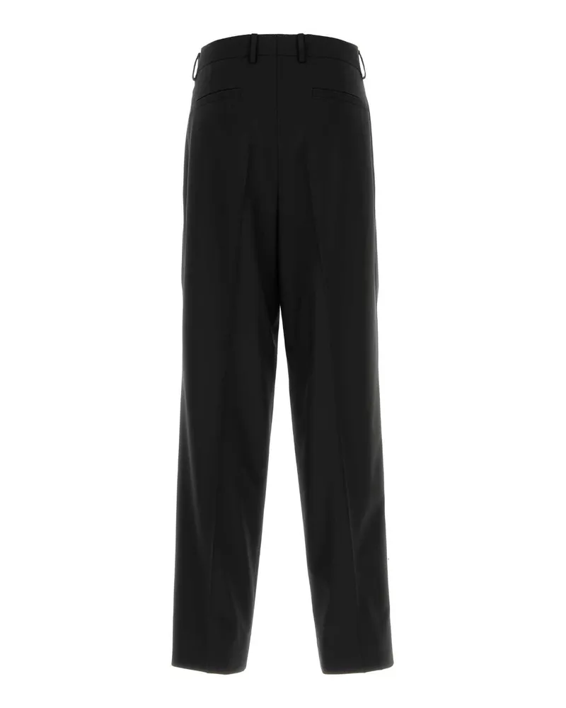 Dolce & Gabbana Men's Tela Di Lana Str Nero Pantaloni Trousers Black