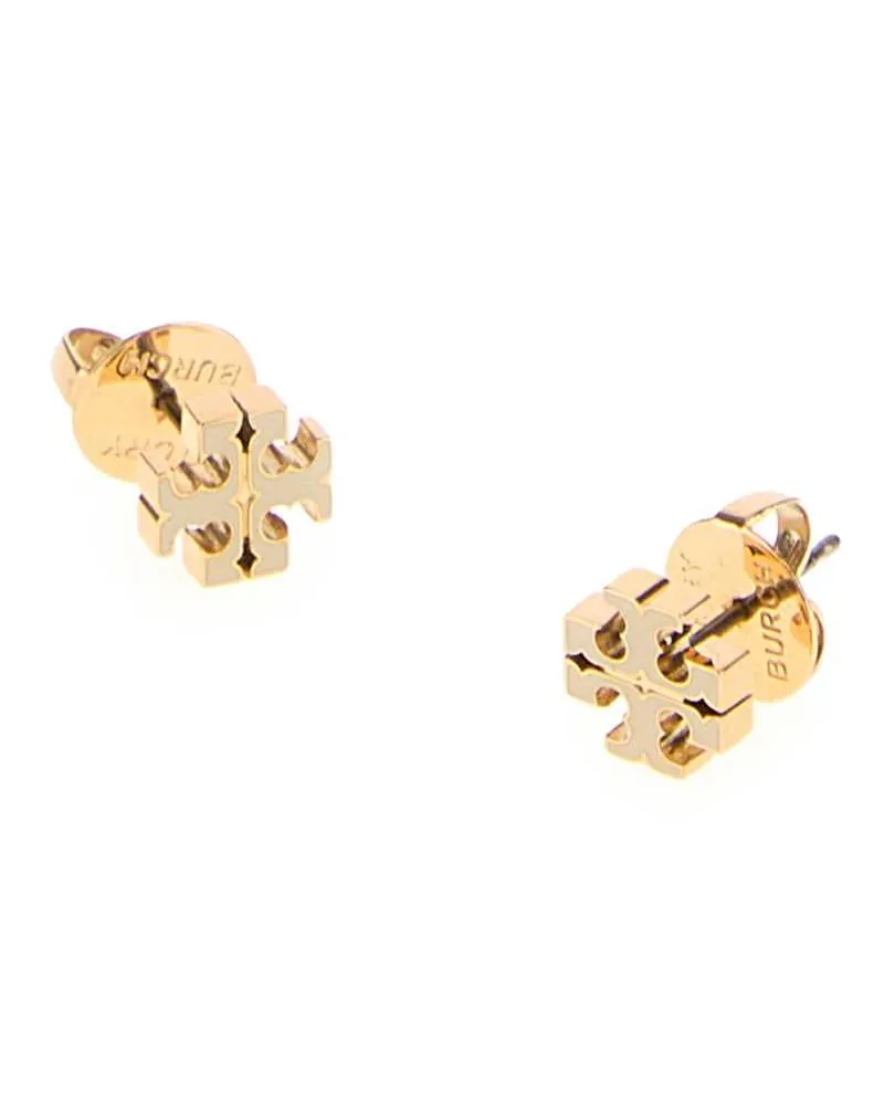 Tory Burch Women's White Metal Earrings Newivory Orecchini Gold
