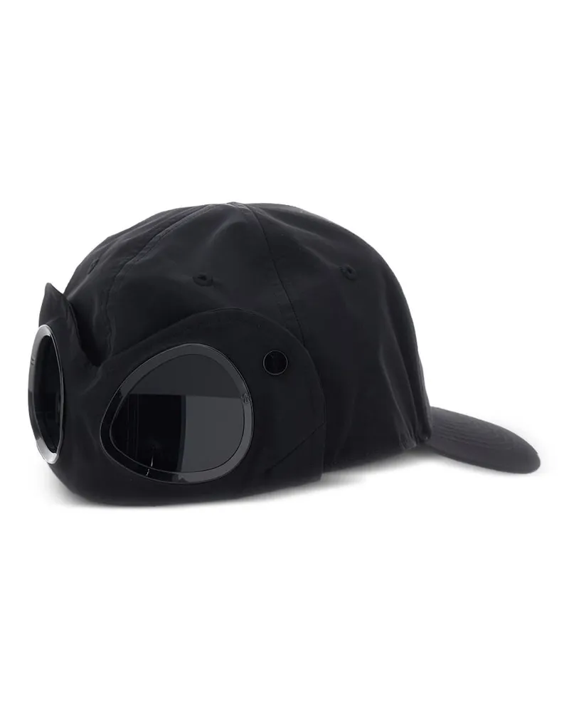 C.P. Company Men's Goggle Hat Chrome-R Black Polyamide Black