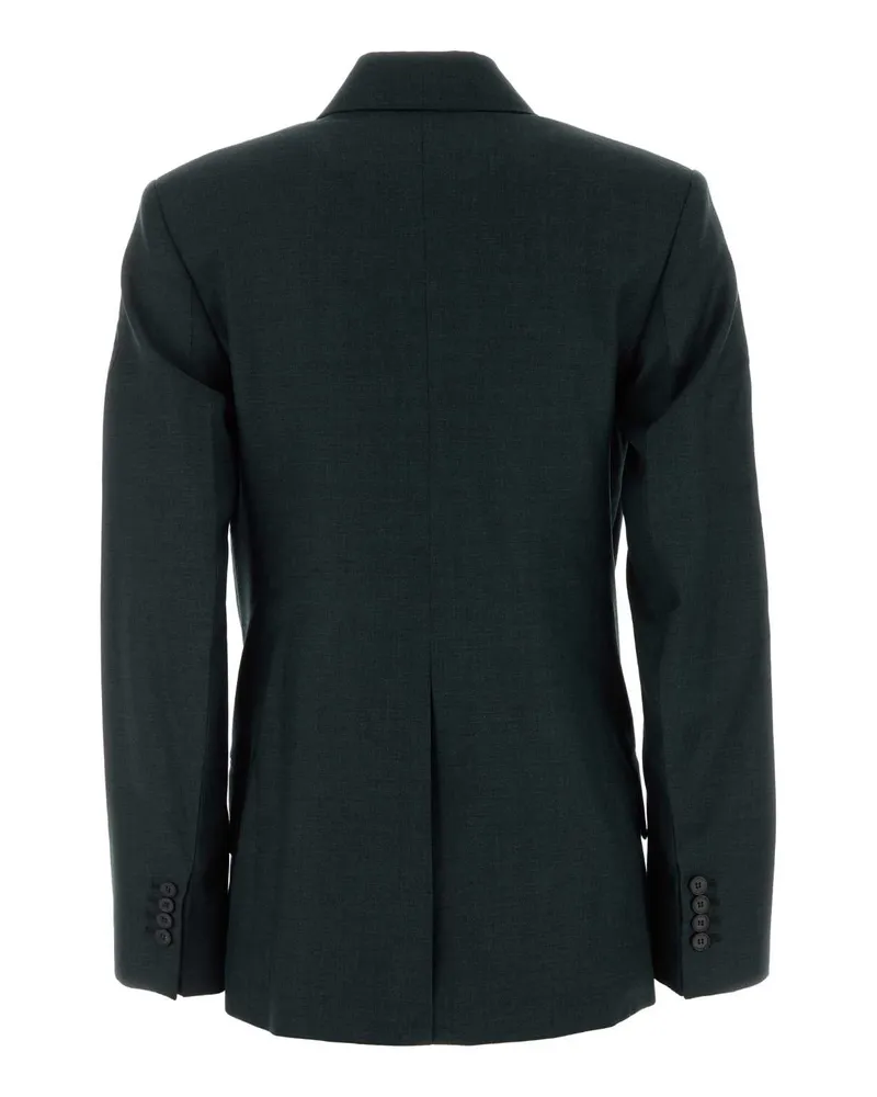 Victoria Beckham Virgin Wool Blazer — Green Green