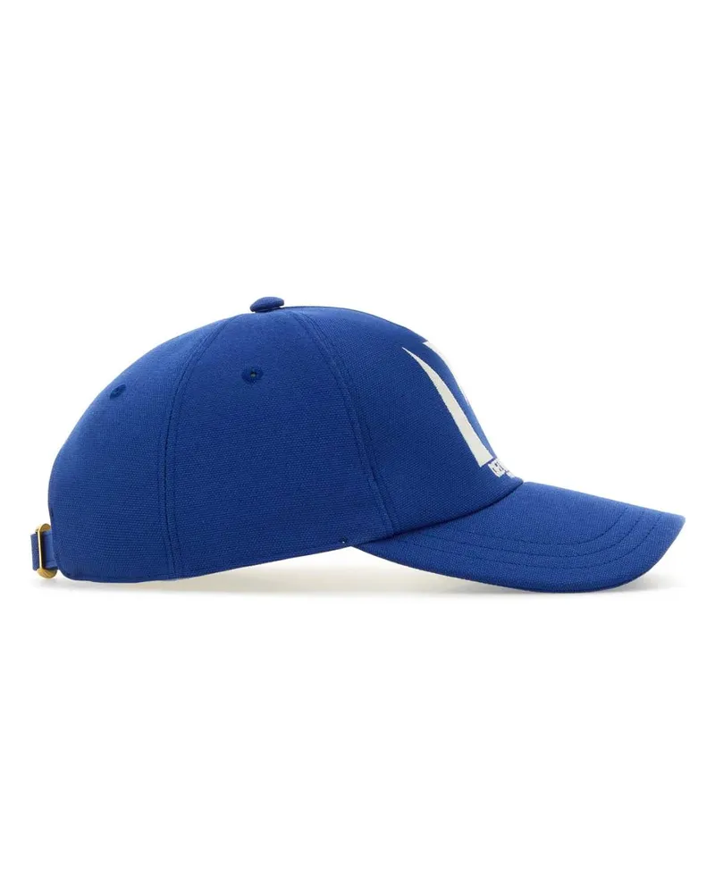 Valentino Garavani Men's Electric Blue Cotton Baseball Cap Bluolimpiaavorio Cappelli Hat Blue
