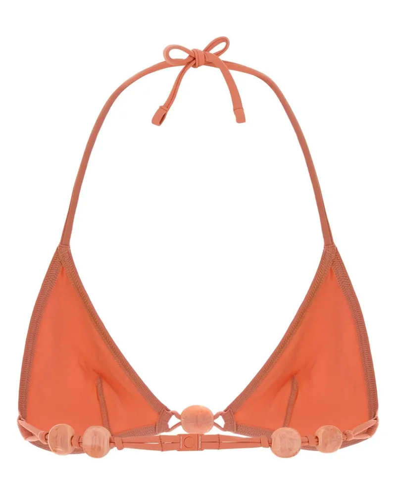 Eres Women's Peach Stretch Nylon Alva Bikini Top Lassi Exterior: Elastane Costumi Da Bagno Swimwear Pink