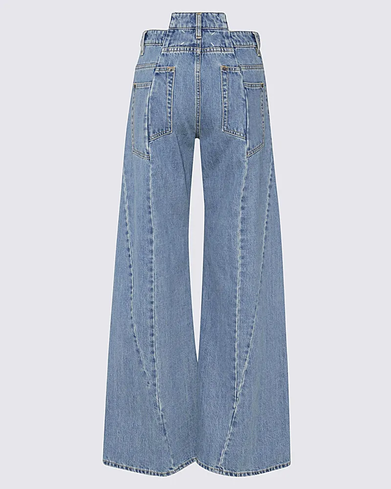 Maison Margiela Women's Jeans Medium Blue _co Blue