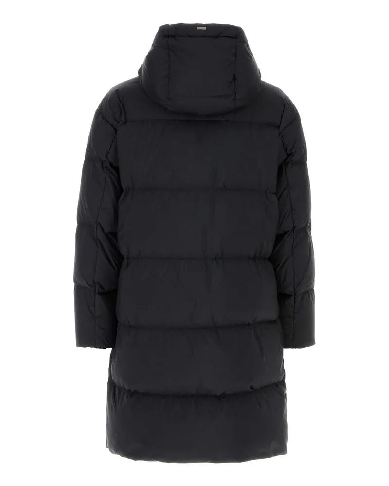 Herno Men's Black Nylon Blend Down Jacket Antracite Piumini Black