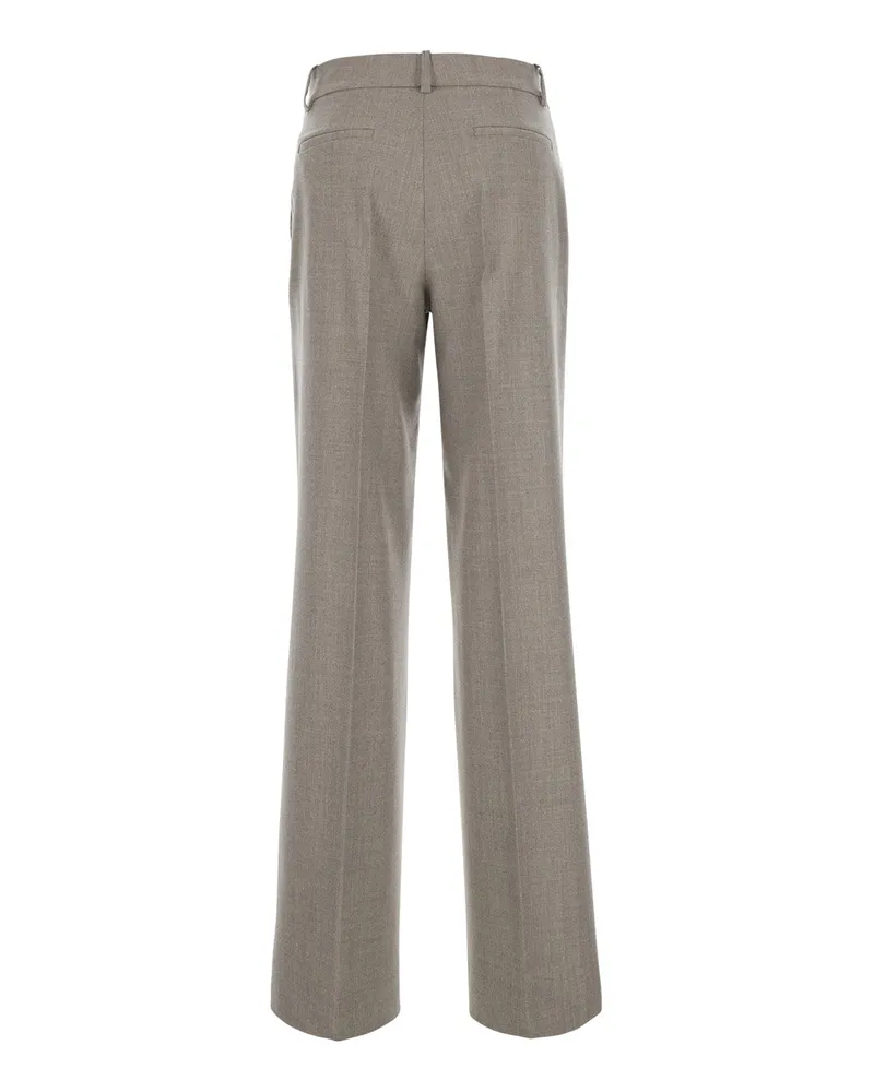 P.A.R.O.S.H. Women's Trousers Flanel Beige Wool Beige