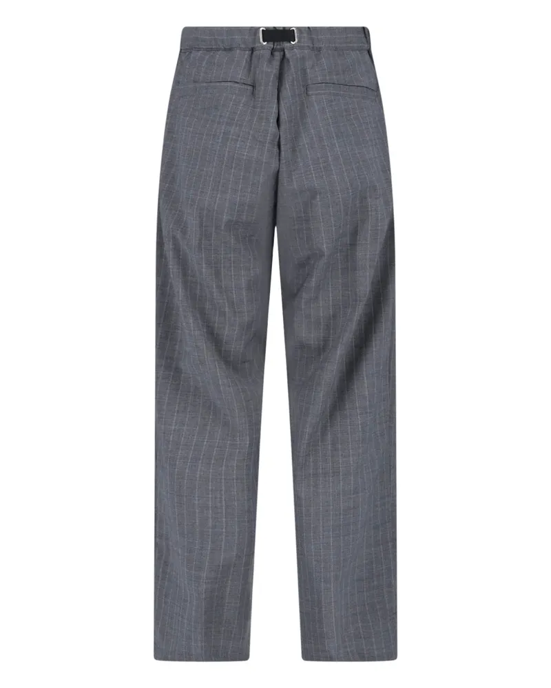 PLAN C Men's Trousers Grey Virgin Wool Gray