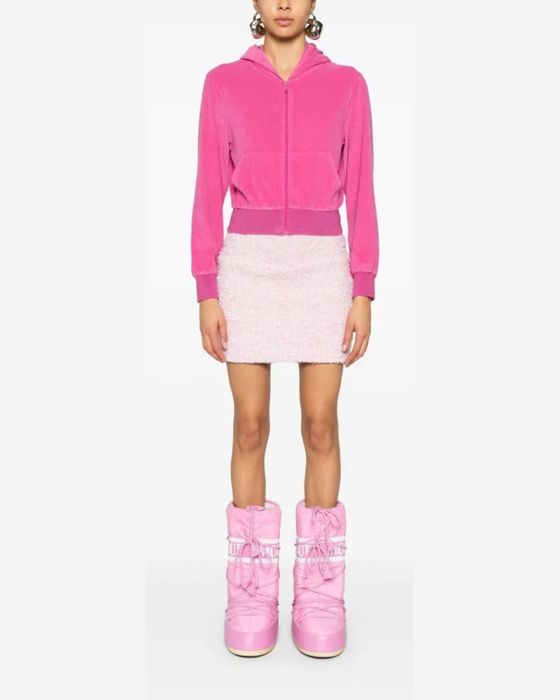 Balenciaga Tweed Bouclé Skirt — Pink Pink