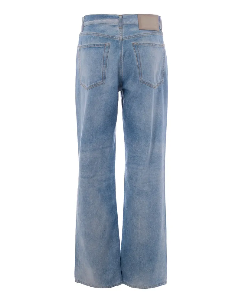 Haikure Women's Jeans Korea Sunny Blue Cotton Blue