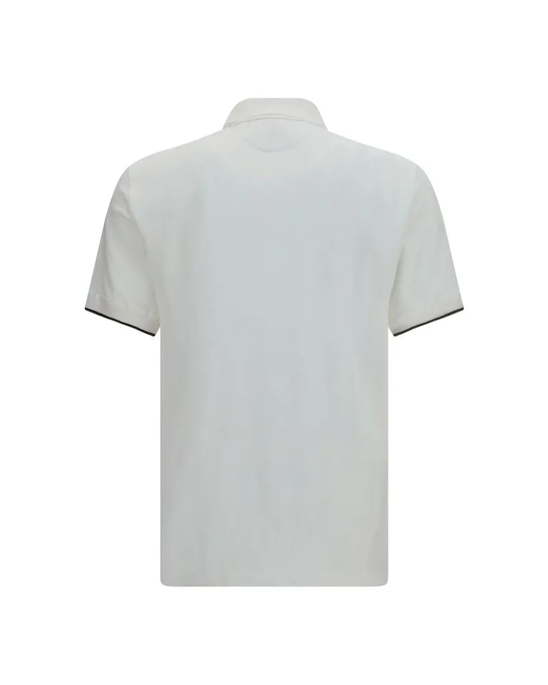 Brunello Cucinelli Cotton Polo Shirt — White White