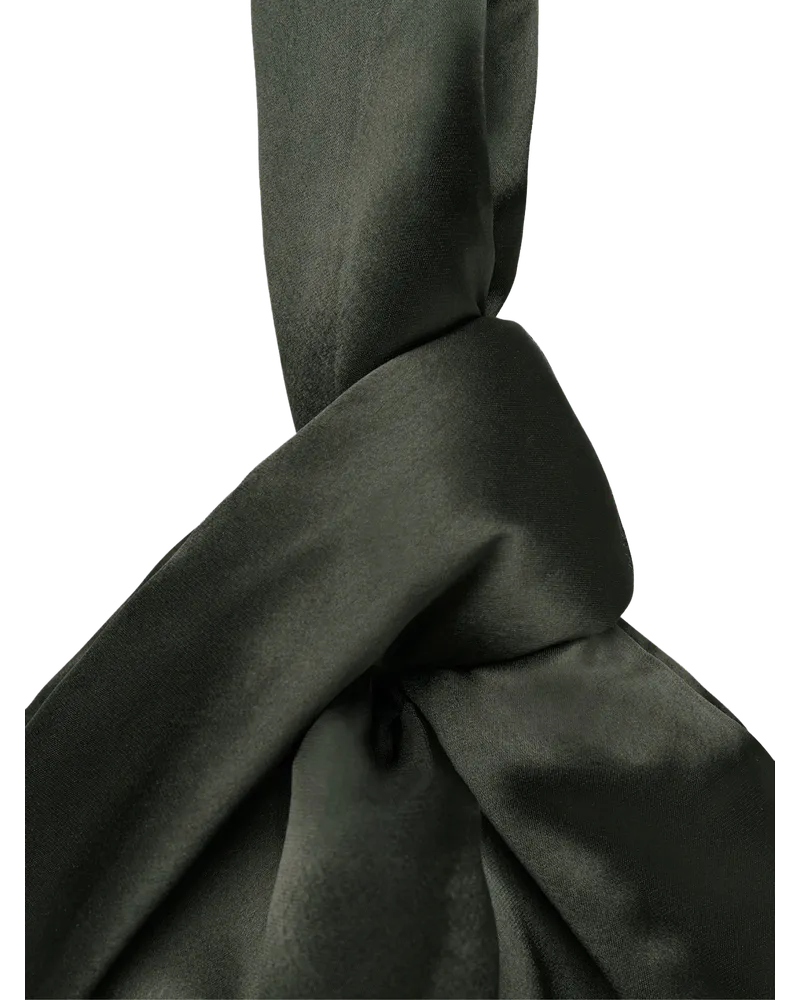 Nanushka Women's Jen Slip Satin Tote Bag Green Green