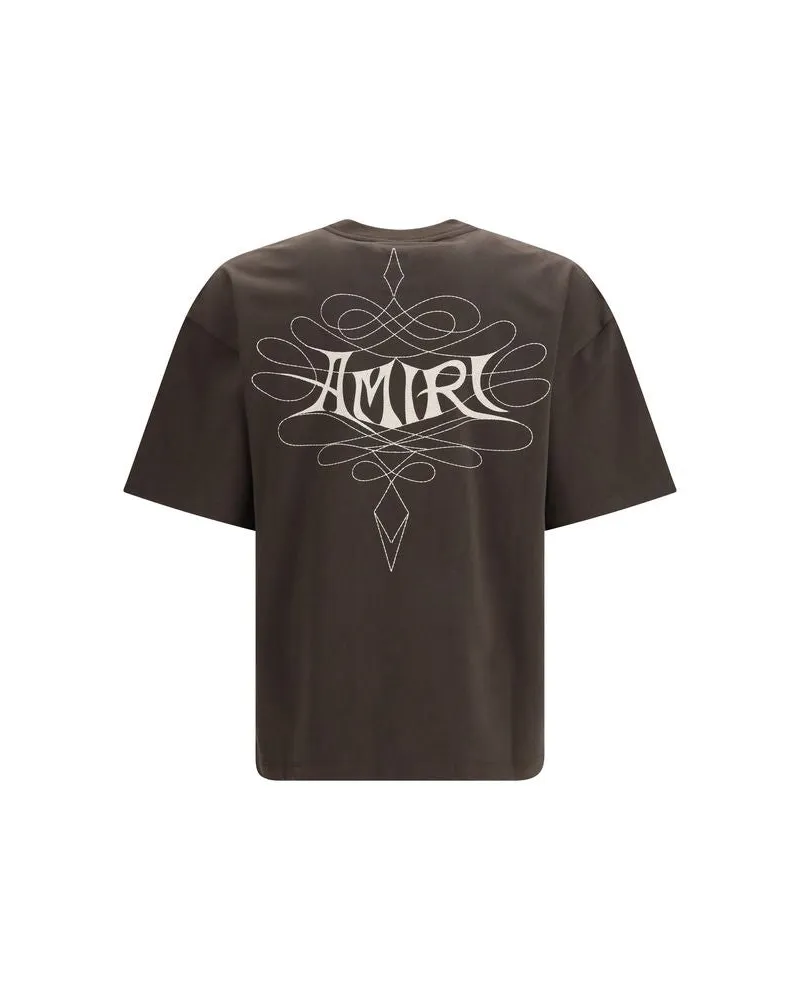 Amiri Lasso OS T-Shirt — Brown Brown