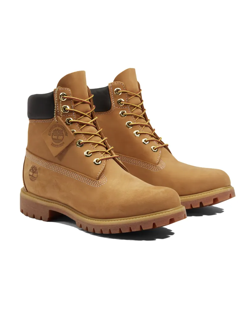 Timberland Men's 6-Inch Premium Leather Boots Wheat Brown