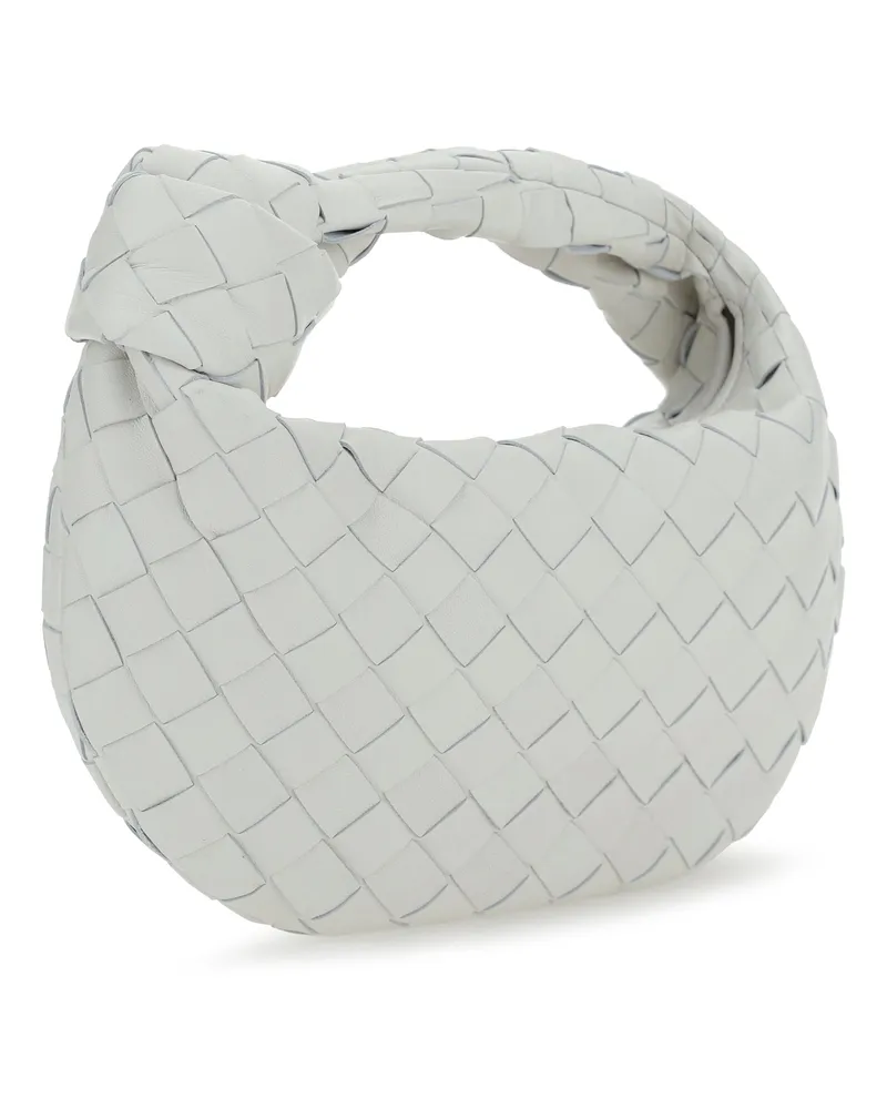 Bottega Veneta Women's Jodie Mini Handbag Chalk-Gold Lambskin Shoulder Bags White
