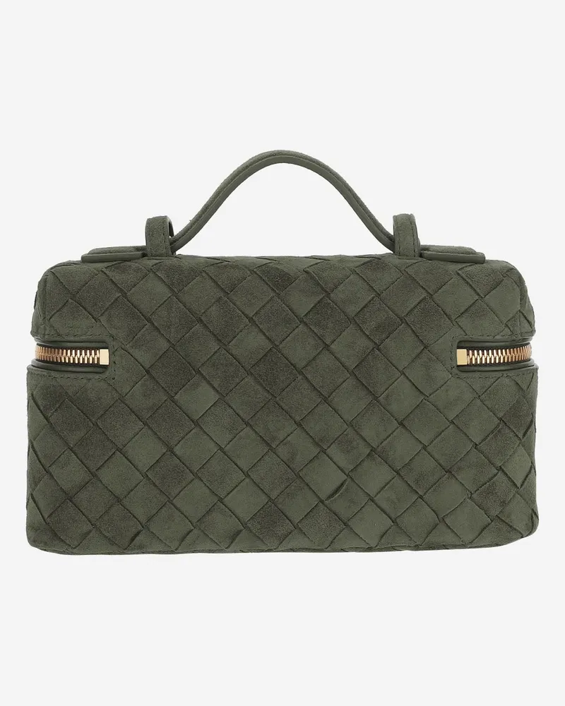 Bottega Veneta Women's Vanity Bag Bang Green Calfskin Shoulder Green