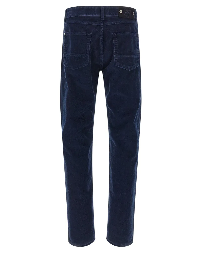 Stone Island Straight-Leg Corduroy Jeans — Navy Navy