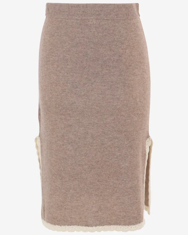 The Garment Women's Skirt Wool And Cashmere Beige Beige