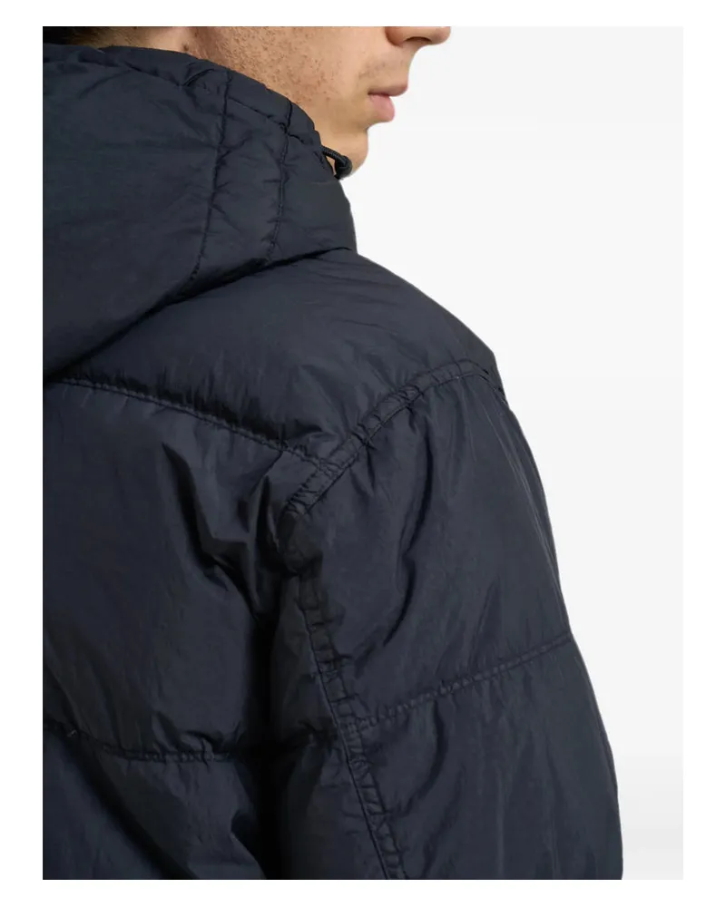 Stone Island Quilted Duck Down Down Jacket — Black Black