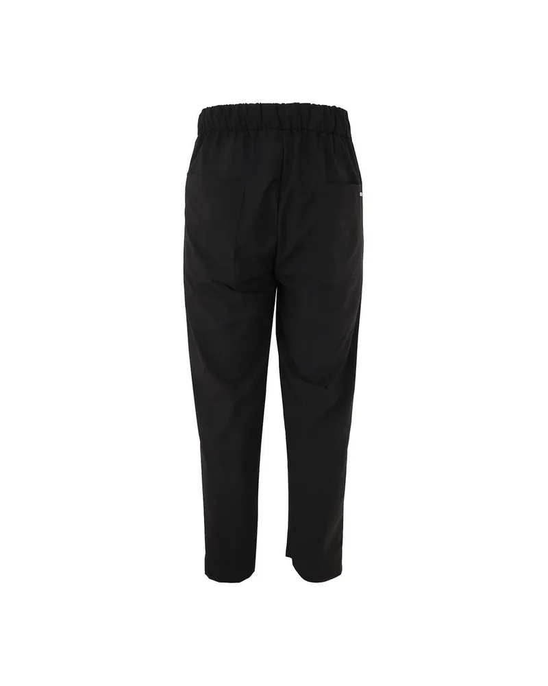 Herno Men's Black Polyester Casual Pants Black