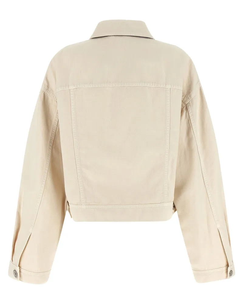 Brunello Cucinelli Linen-Cotton Jacket — Beige Beige