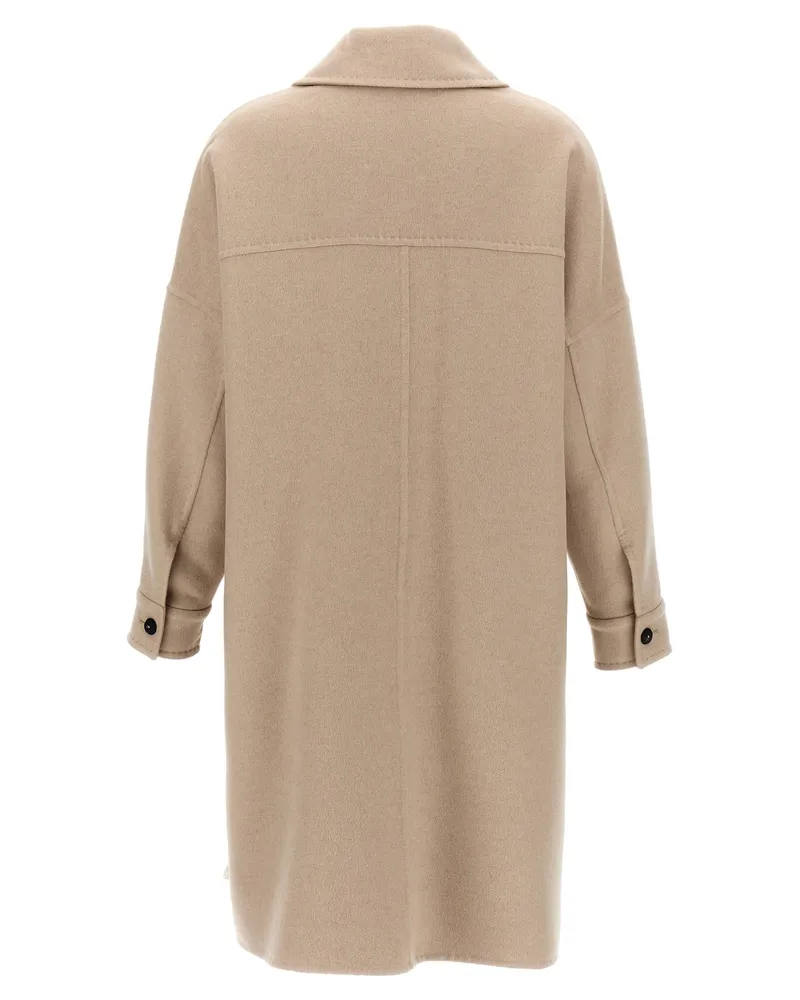 Max Mara Women's Beige Cashmere Coat Clothing Beige
