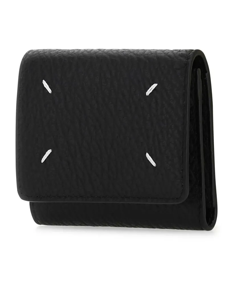 Maison Margiela Women's Black Leather Wallet T8013 Portafogli Black