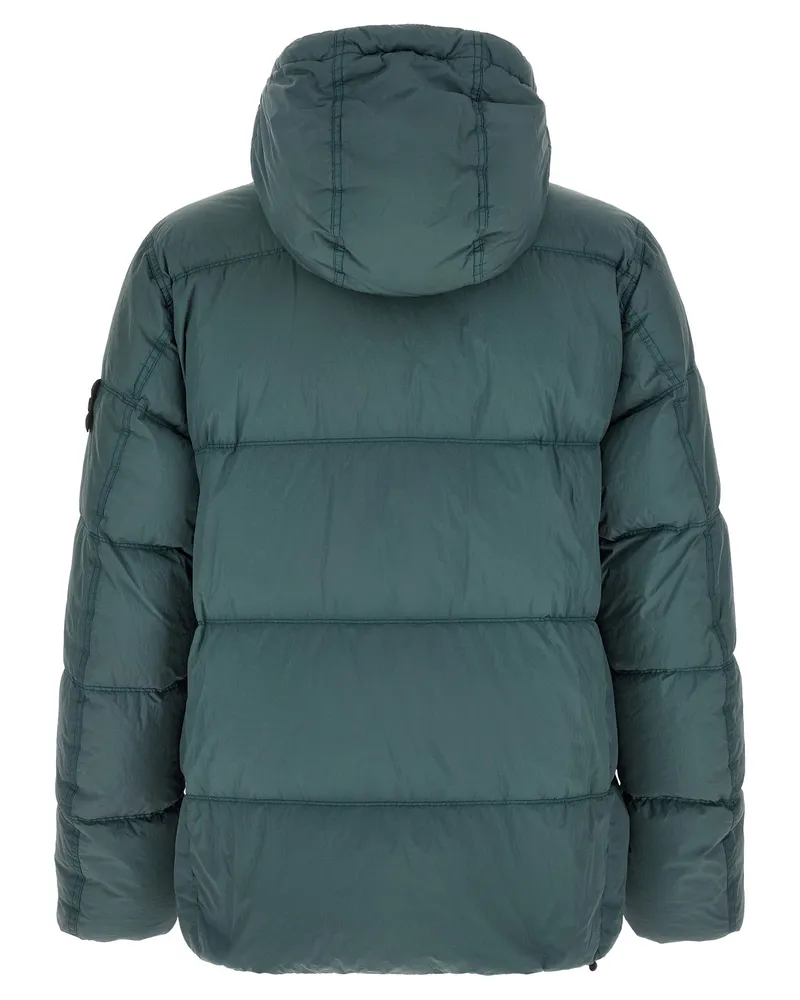 Stone Island Quilted Polyamide Down Jacket — Green Green