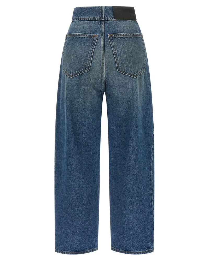 Maison Margiela Stonewashed Straight-Leg Jeans — Blue Blue