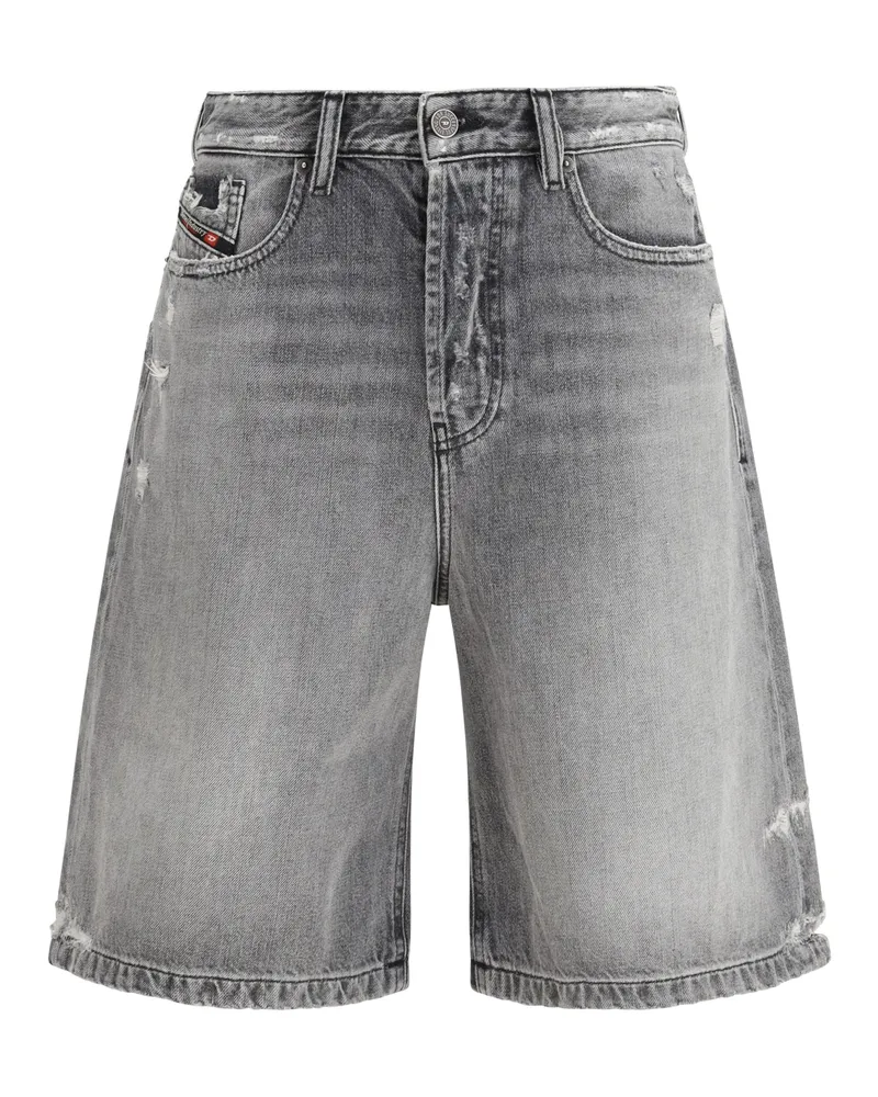 Diesel Women's Bermuda Shorts De-Sire-Short Grey Cotton Gray