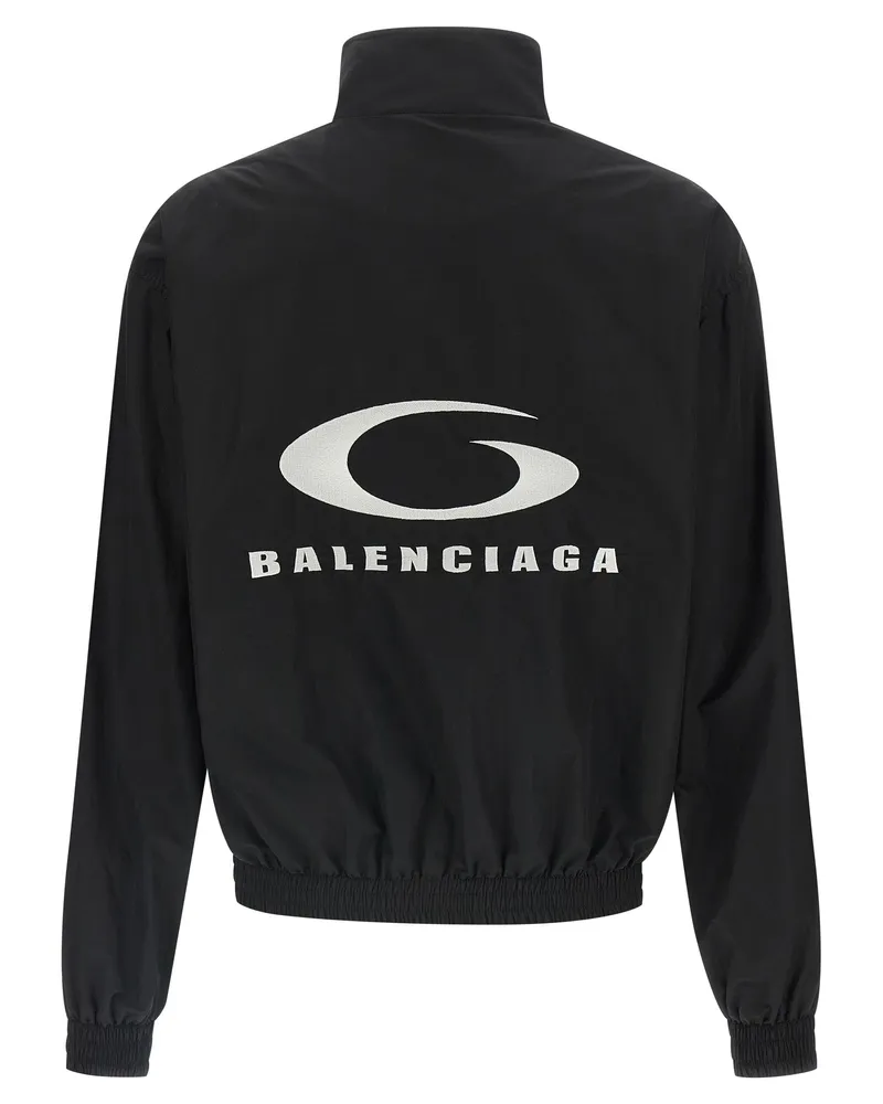 Balenciaga Women Black Cotton Bomber Clothing Black
