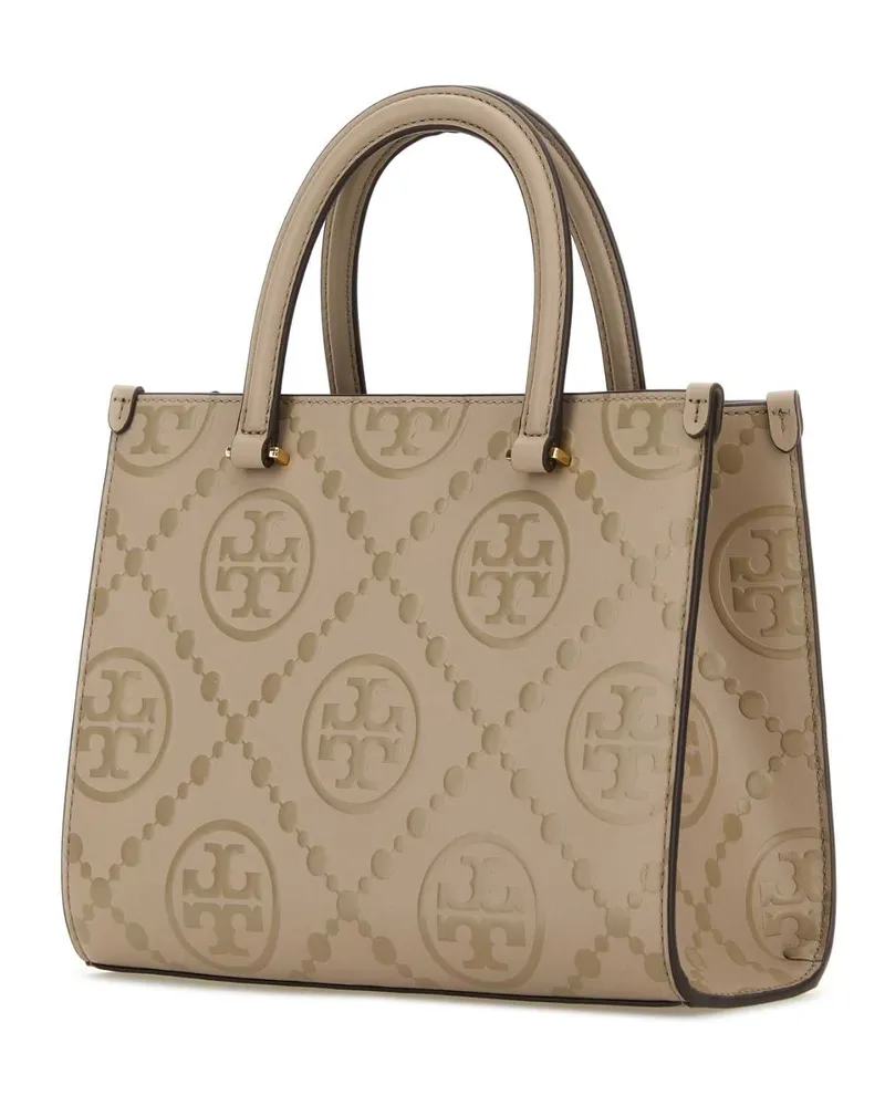 Tory Burch Monogram Tote Bag — Beige Beige