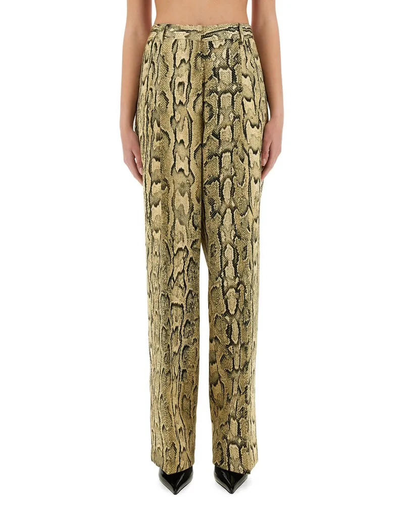 Dries van Noten Jacquard Wide-Fit Trousers — Multicolor Multicolor