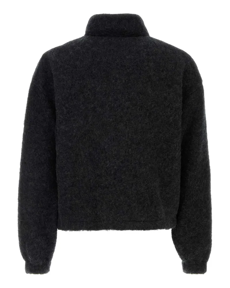 Jil Sander Men's Charcoal Wool Blend Sweatshirt 029 Felpe Sweater Gray