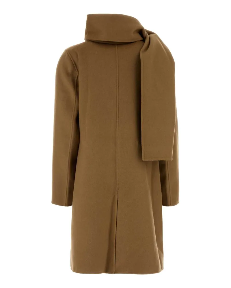 Michael Kors Women's Camel Wool Blend Coat Dkcamel Cappotti Camel