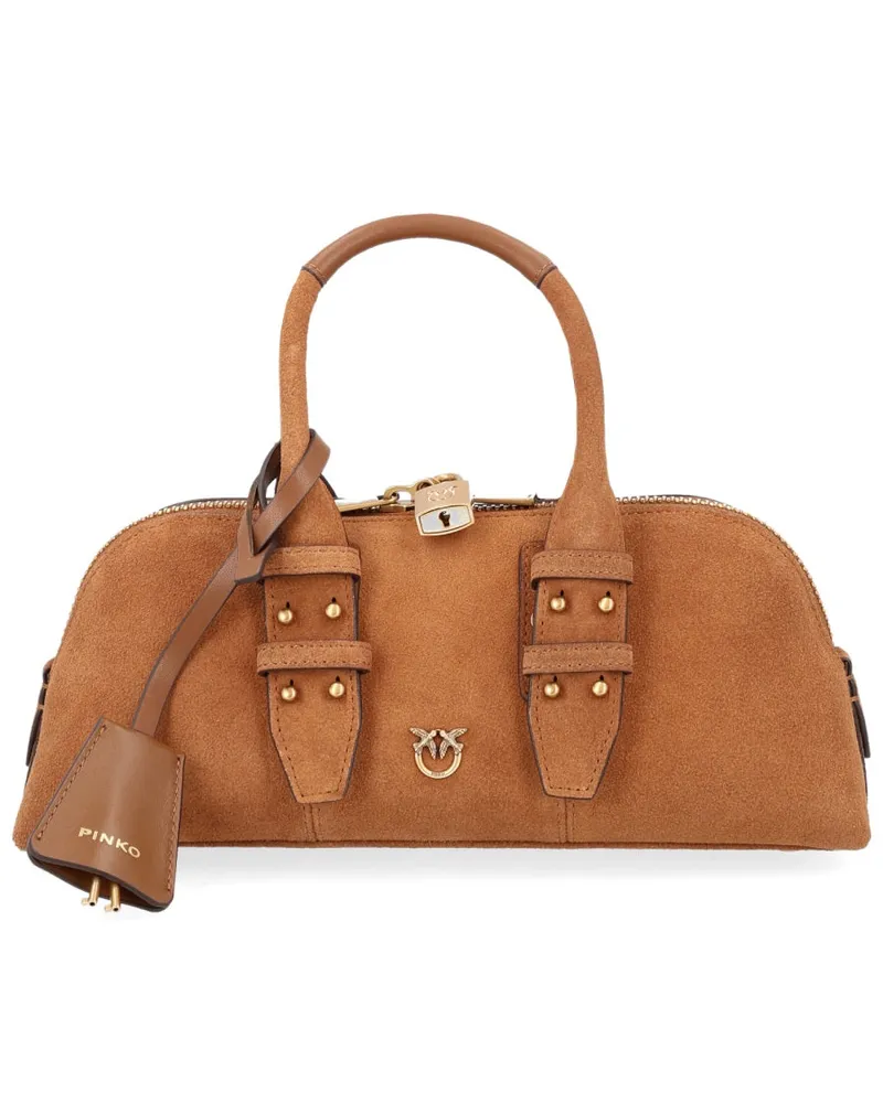 Pinko Women's Shoulder Bag Escape Buff Leather Beige
