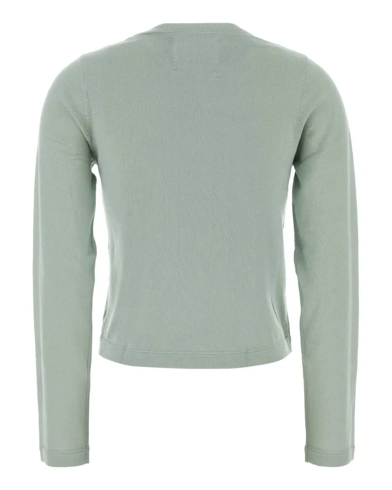 extreme cashmere Women's Mint Green Cotton Blend Nâ°451 Sweater Glass Exterior: Cashmere Maglieria Green