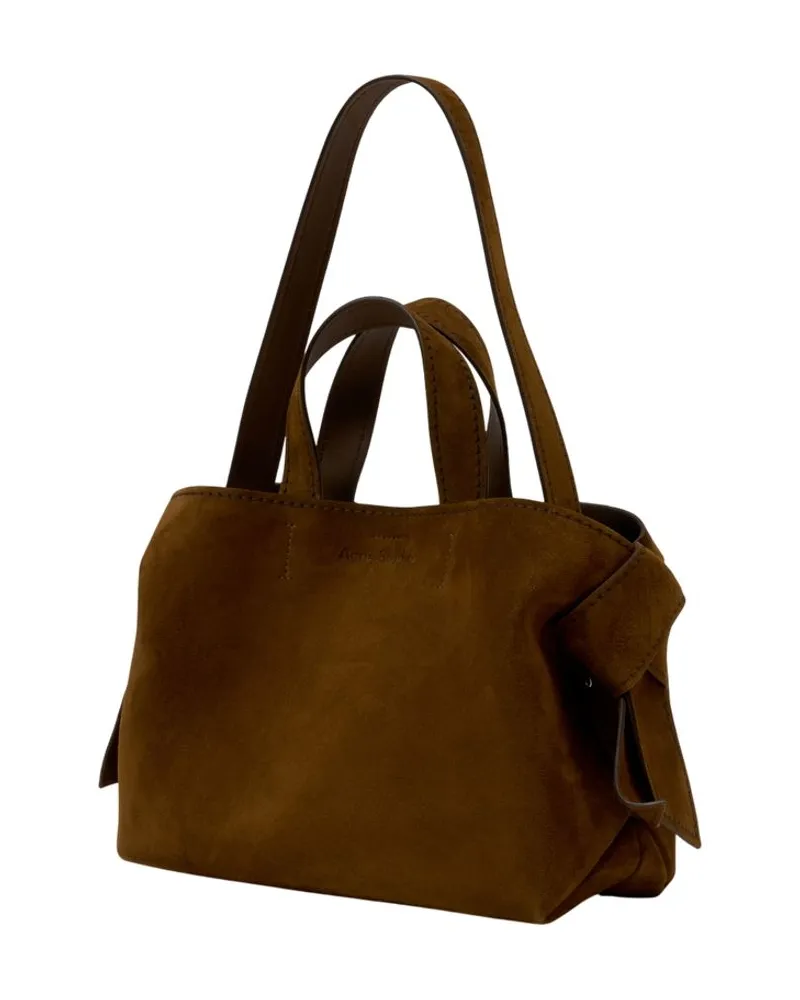 Acne Studios Unisex Musubi Shopper Bag -  Leather Brown Calfskin Totes-Shopping-Bags Brown
