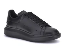 Men's Black Calf Leather Bos Taurus Platform Sneakers