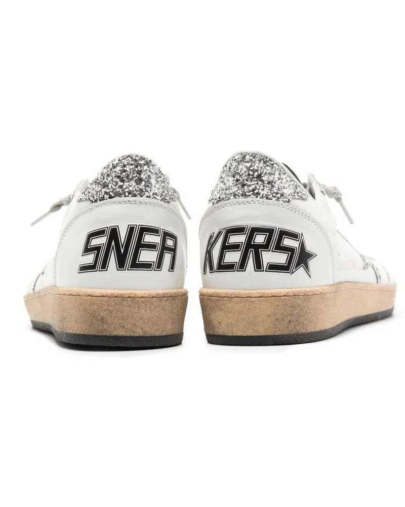 Golden Goose Women's Sneakers Ball Star White Leather Ovine Trainers White
