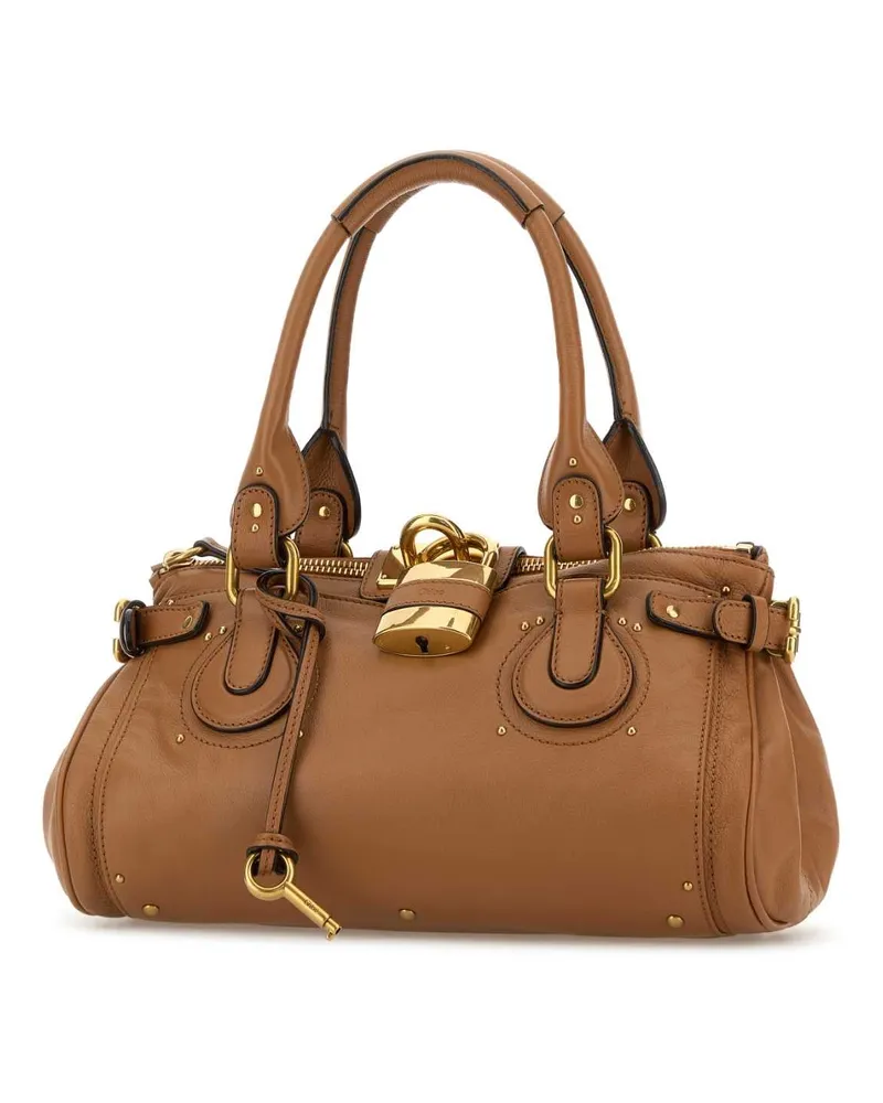 Chloé Paddington Shoulder Bag — Brown Brown