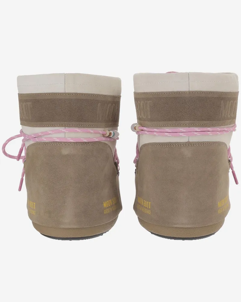 Moon Boot Women's Icon Low Boots Beige Leather Beige